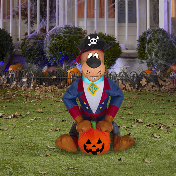 3' Airblown Scooby As Pirate inflatable Yard Lawn Decoration