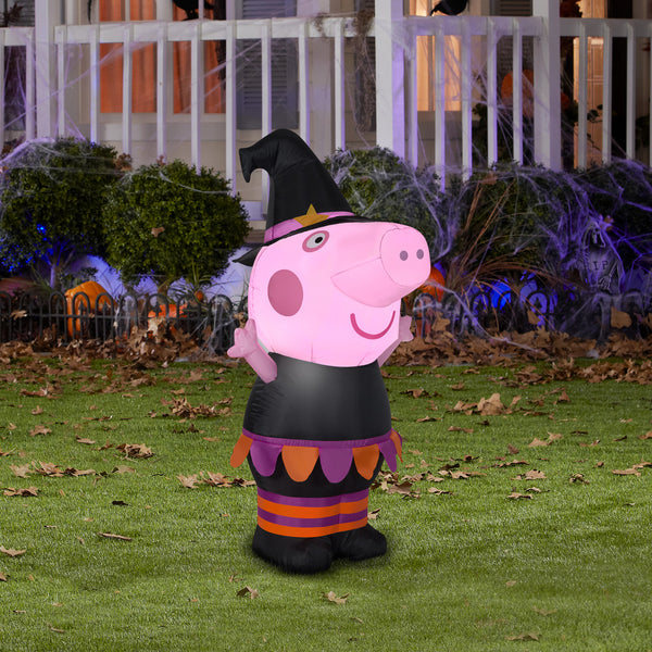 42" Airblown Halloween Peppa Pig Yard Lawn Inflatable Decoration