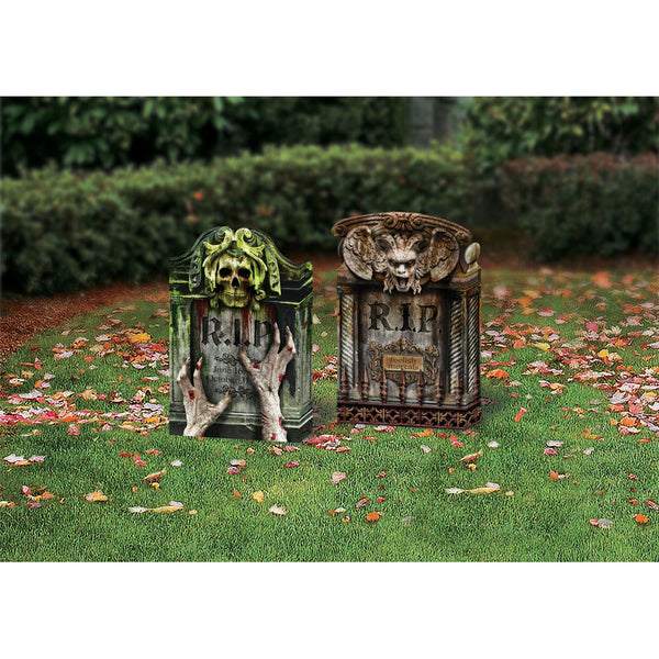 22" Tombstone Faux Real Folding  - 2 Piece Set