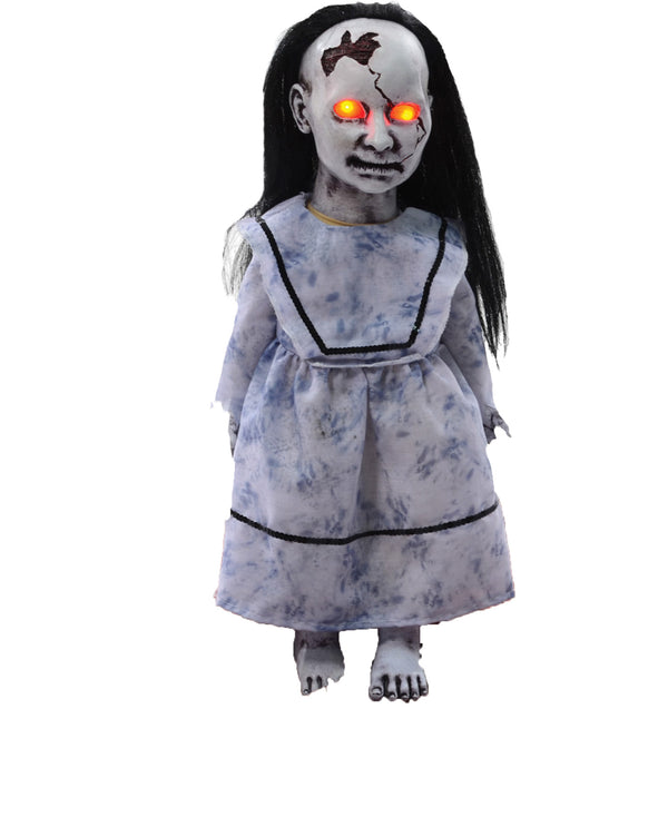 Lunging Graveyard Baby Doll Animated Prop LED Eyes