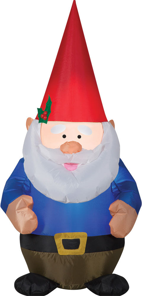Blow Up Inflatable Gnome Outdoor Yard Decoration 48"