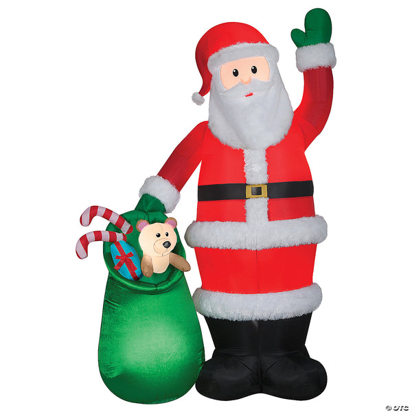 Airblown® Luxe Santa with Toy Bag 107 inch Inflatable Christmas Outdoor Yard Decor